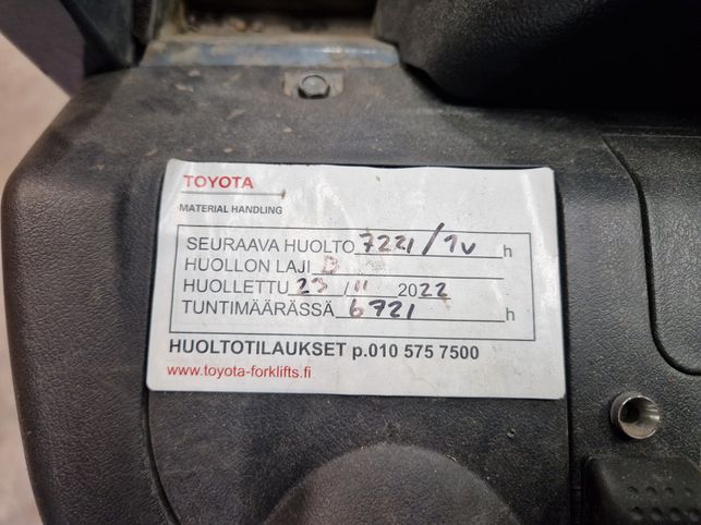 Toyota 02-8FGF25 kaasutrukki vm. 2007
