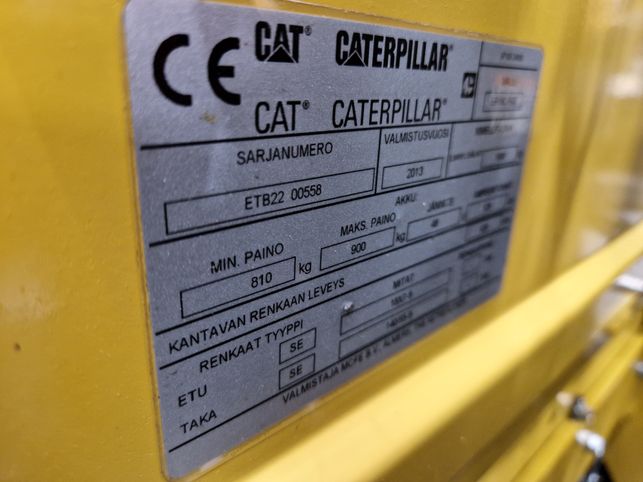 Cat EP16CPNT sähkötrukki vm. 2013 (käyttöönotettu 2015), (vuokralla)